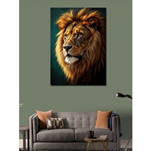 Kanvas Tablo Majestik Aslan Portresi 50x70 cm