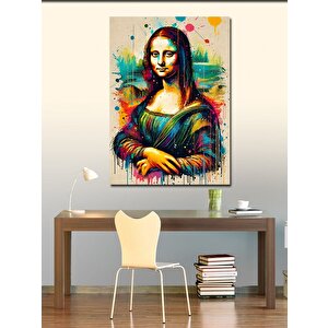 Kanvas Tablo Renk Patlamasıyla Mona Lisa 100x140 cm