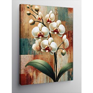 Kanvas Tablo Orkide Çiçeği Detayı 100x140 cm