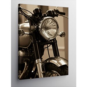 Kanvas Tablo Vintage Motosiklet 100x140 cm