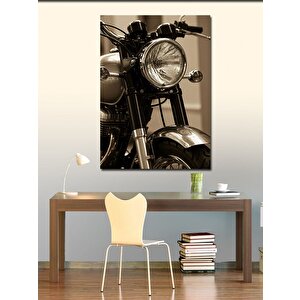 Kanvas Tablo Vintage Motosiklet 100x140 cm