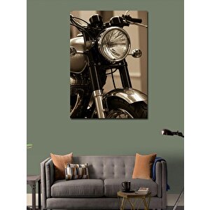 Kanvas Tablo Vintage Motosiklet 100x140 cm