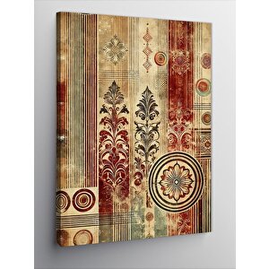 Kanvas Tablo Vintage Desenli Poster 100x140 cm
