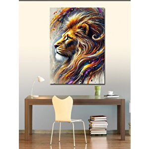 Kanvas Tablo Aslanın Gücü Ve Asalet 50x70 cm