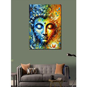 Kanvas Tablo Renkli Buda Yüzü 100x140 cm