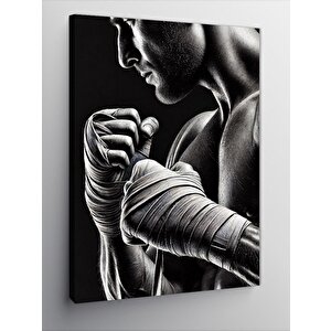 Kanvas Tablo Boksörün Yumrukları 70x100 cm