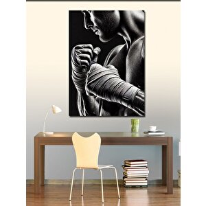 Kanvas Tablo Boksörün Yumrukları 70x100 cm