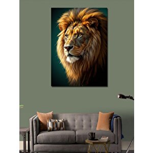 Kanvas Tablo Aslanın Asil Bakışı 100x140 cm