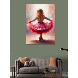 Kanvas Tablo Pembe Tütüyle Küçük Kız 100x140 cm