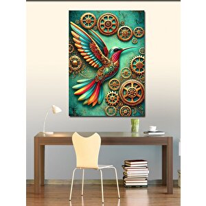 Kanvas Tablo Renkli Hummingbird Kuşu 50x70 cm