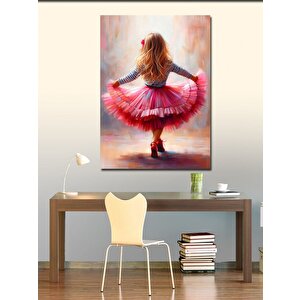 Kanvas Tablo Pembe Tütüyle Küçük Kız 70x100 cm