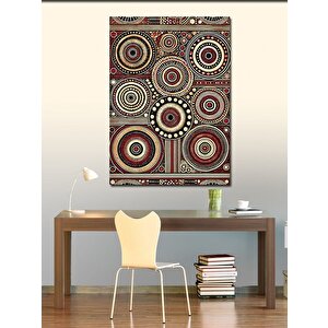 Kanvas Tablo Renkli Mandala Deseni 70x100 cm