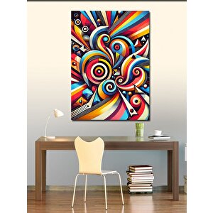 Kanvas Tablo Renkli Geometrik Desen 50x70 cm