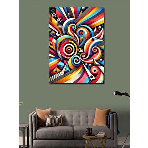 Kanvas Tablo Renkli Geometrik Desen 50x70 cm