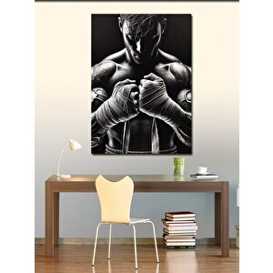 Kanvas Tablo Boksörün Güçlü Yumruğu 70x100 cm