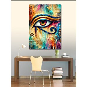 Kanvas Tablo Renkli Göz Deseni 100x140 cm