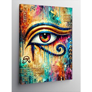 Kanvas Tablo Renkli Göz Deseni 70x100 cm