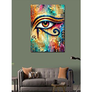 Kanvas Tablo Renkli Göz Deseni 70x100 cm