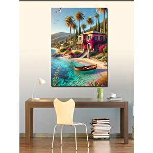 Kanvas Tablo Tropik Adada Renkler 70x100 cm