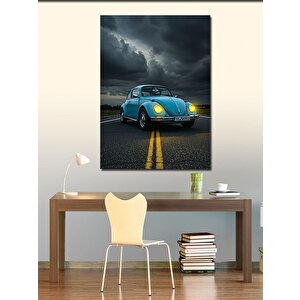 Kanvas Tablo Mavi Vosvos Ve Kasvetli Yolculuk 70x100 cm