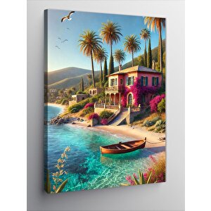 Kanvas Tablo Tropik Adada Renkler 50x70 cm