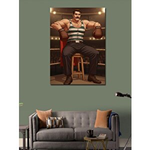 Kanvas Tablo Boksör Ve Gücün İfadesi 50x70 cm