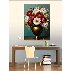 Kanvas Tablo Vazoda Güller 50x70 cm