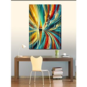 Kanvas Tablo Soyut Renk Patlaması 100x140 cm