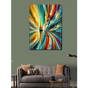 Kanvas Tablo Soyut Renk Patlaması 100x140 cm