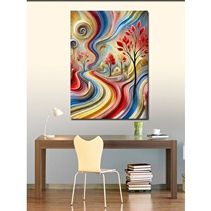 Kanvas Tablo Renkli Doğa Deseni 50x70 cm