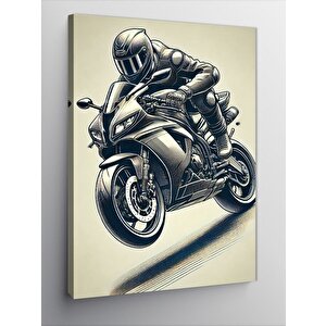 Kanvas Tablo Hız Ve Motor Tutkusu 100x140 cm
