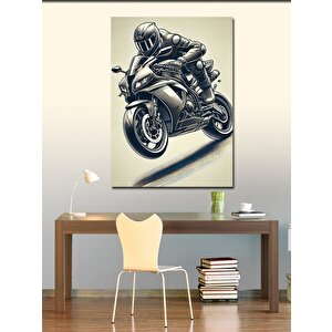 Kanvas Tablo Hız Ve Motor Tutkusu 100x140 cm