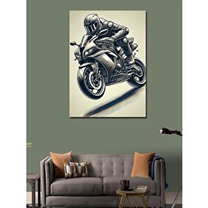 Kanvas Tablo Hız Ve Motor Tutkusu 100x140 cm