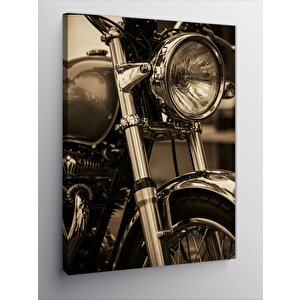 Kanvas Tablo Klasik Motosiklet Ve Vintage Stil 100x140 cm