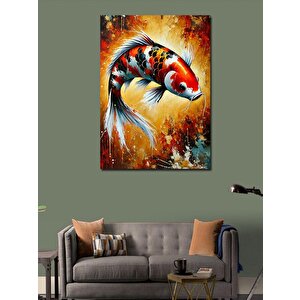 Kanvas Tablo Renkli Japon Balığı 50x70 cm