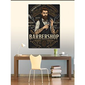 Kanvas Tablo Berber Ve Vintage Stil Afişi 70x100 cm