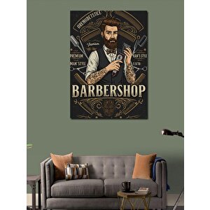 Kanvas Tablo Berber Ve Vintage Stil Afişi 70x100 cm