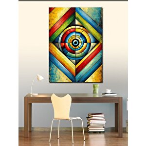 Kanvas Tablo Renkli Soyut Desen 100x140 cm