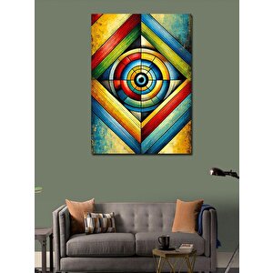 Kanvas Tablo Renkli Soyut Desen 100x140 cm