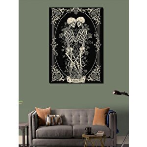 Kanvas Tablo İskelet Çift Figürü 50x70 cm