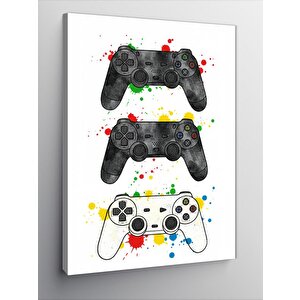 Kanvas Tablo Renkli Oyun Konsolu 70x100 cm