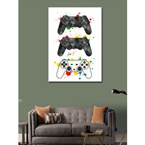 Kanvas Tablo Renkli Oyun Konsolu 70x100 cm