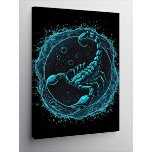 Kanvas Tablo Mavi Akrep Döngüsü 70x100 cm