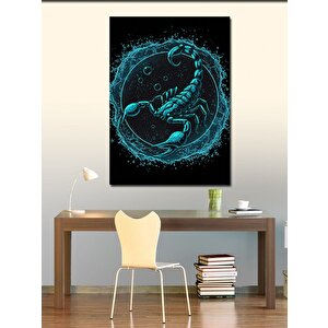 Kanvas Tablo Mavi Akrep Döngüsü 70x100 cm