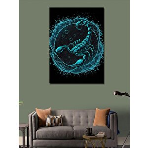 Kanvas Tablo Mavi Akrep Döngüsü 70x100 cm