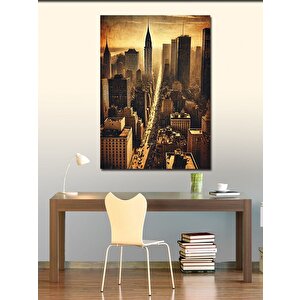 Kanvas Tablo Vintage New York Şehri 50x70 cm