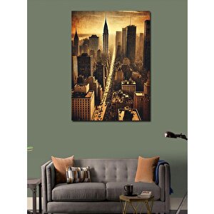 Kanvas Tablo Vintage New York Şehri 50x70 cm
