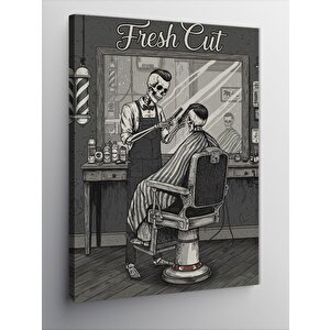 Kanvas Tablo Vintage Berber Dükkanı Posteri 100x140 cm