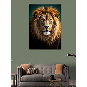 Kanvas Tablo Aslan Portresi 70x100 cm