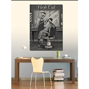 Kanvas Tablo Vintage Berber Dükkanı Posteri 50x70 cm